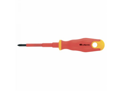 Отвертка диэлектрическая PH1*80mm, CrV, до 1000В, двухкомпонентная рукоятка//Сибртех от СИБРТЕХ Отвертка диэлектрическая PH1*80mm, CrV, до 1000В, двухкомпонентная рукоятка//Сибртех
