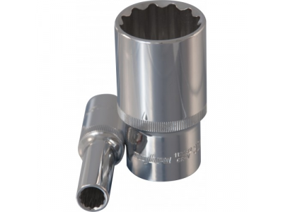 Головка торцевая 12 гранная глубокая 1/2"DR 13мм., Ombra 112213 от OMBRA Головка торцевая 12 гранная глубокая 1/2"DR 13мм., Ombra 112213