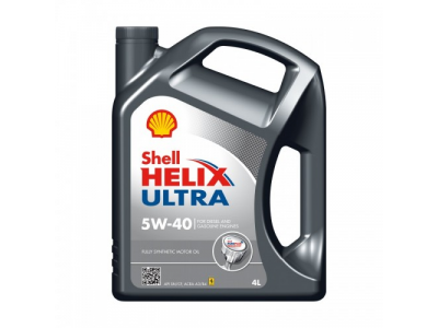 Моторное масло Shell Helix Ultra 5W40, 4л от SHELL Моторное масло Shell Helix Ultra 5W40, 4л